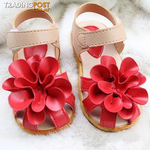  Red / 7Summer children shoes girls sandals princess beautiful flower Sandals baby Shoes sneakers sapato infantil menina
