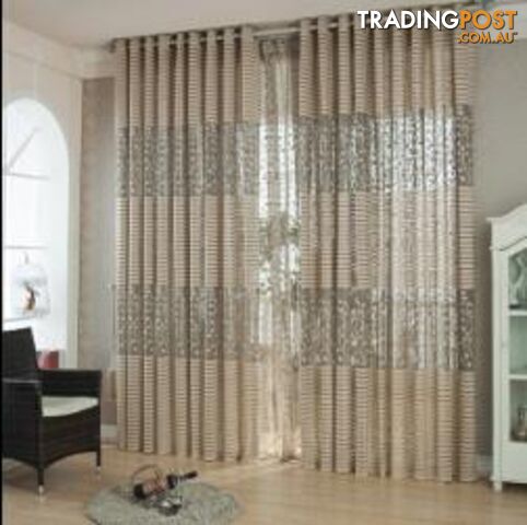  Gray / Custom made / 3 Rod PocketStrip Modern Luxury Window Curtains for Living Room Kitchen Sheer Curtain Panels Window Treatments