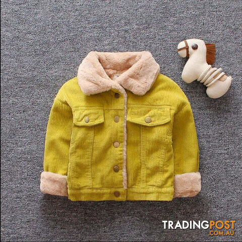 Afterpay Zippay Yellow / 12MBaby Girl Clothes Children Boys Thicken Warm Jacket Kids Coat Toddler Casual Cotton Costume Infant Sportswear