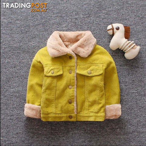 Afterpay Zippay Yellow / 12MBaby Girl Clothes Children Boys Thicken Warm Jacket Kids Coat Toddler Casual Cotton Costume Infant Sportswear