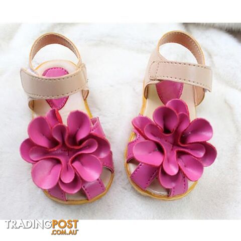  Purple / 9Summer children shoes girls sandals princess beautiful flower Sandals baby Shoes sneakers sapato infantil menina
