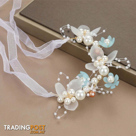 Afterpay Zippay Bracelet-CFlower Crown Bride Headband Wedding Hair Accessories Gorgeous Flower Headbands Hair Vine Hair Ornament For Women Girls