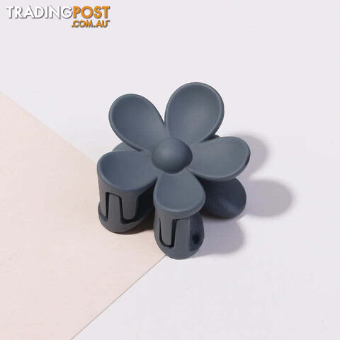 Afterpay Zippay 3.5cm Dark Gray7cm Women Flower Hair Claw Clips Sweet Girls Solid Crab Hair Claws Ponytail Hairpin Barrette Headwear Accessories