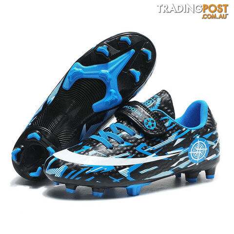 Afterpay Zippay Sapphire Blue C / 38Soccer Shoes Kids Football Shoes TF/FG Cleats Grass Training Sport Footwear Trend Sneaker