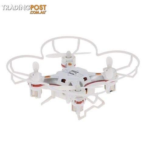  WhiteOriginal 124 Micro Pocket Drone 4CH 6Axis Gyro Switchable Controller Mini Quadcopter RTF RC Helicopter Kids Toys