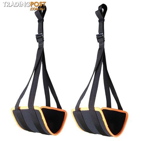  Default TitleSport Adjustable Ab Straps for Pull Up Bar Hanging Abdominal Slings Heavy Duty Strap and Neoprene Padded Home Gym Core Workouts