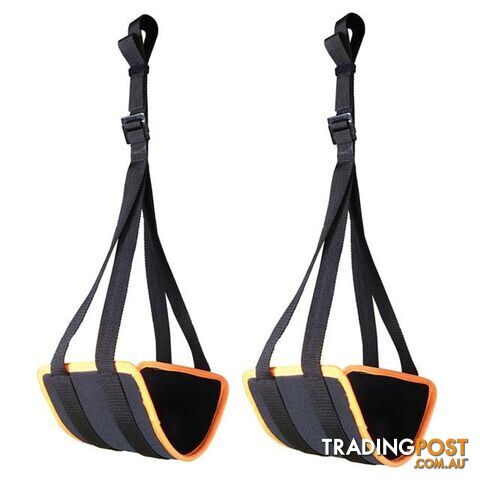  Default TitleSport Adjustable Ab Straps for Pull Up Bar Hanging Abdominal Slings Heavy Duty Strap and Neoprene Padded Home Gym Core Workouts