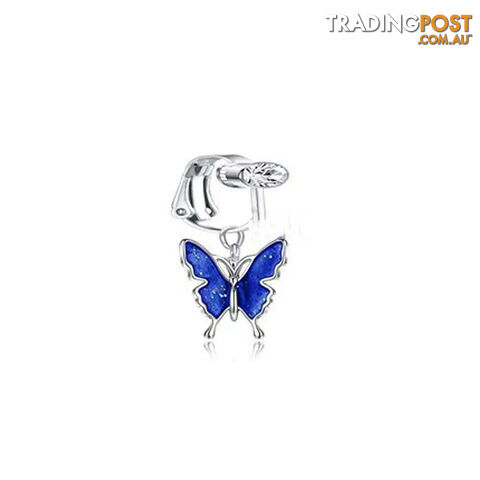 Afterpay Zippay 22Faux Fake Belly Ring Butterfly Fake Belly Piercing Clip on Umbilical Navel Belly Button Cartilage Clip on Earrings Body Jewelry