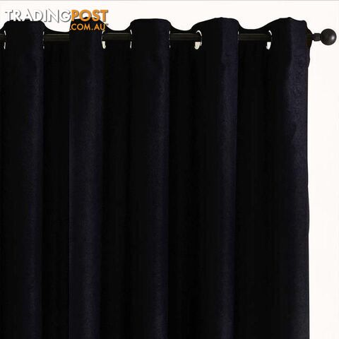  Black / W400 x H270cm / 3 Rod PocketSolid Blackout Curtains for Living Room Bedroom Velvet Fabrics for Curtains Window Treatments Cortinas Drapes Children