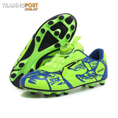 Afterpay Zippay Green FG Shoes / 36Kids Soccer Shoes FG/TF Football Boots Professional Cleats Grass Training Sport Footwear Boys Outdoor