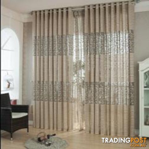  Gray / W400cmxH270cm / 5 Pull Pleated TapeStrip Modern Luxury Window Curtains for Living Room Kitchen Sheer Curtain Panels Window Treatments