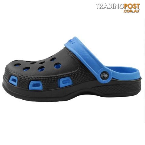  Black and blue / 9Fashion Male Men's Sandals Anti-Slip Hole Slippers Outdoor Home Garden Shoes Mules & Clogs Breathable Beach EVA Shoes O531