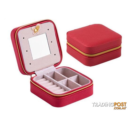  HONGXIAOJewelry Packaging Box Casket Box For Exquisite Makeup Case Cosmetics Beauty Organizer Container Boxes Graduation Birthday Gift