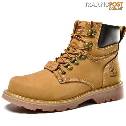  Orange / 8.5men Martin boots. Fashion first layer of leather men's boots, high- tooling boots man
