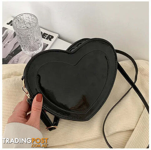 Afterpay Zippay BlackCrossbody Bags Purses Cute Peach Heart Shaped Handbags Trendy Fashion Simple Western Style Popular Bags for Women