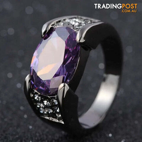  13 / CR6354purpleVintage Jewelry Rings for Men Gothic Stainless Steel Ring Gold Color Fidget Ring Mens Jewellery Indian Jewelr