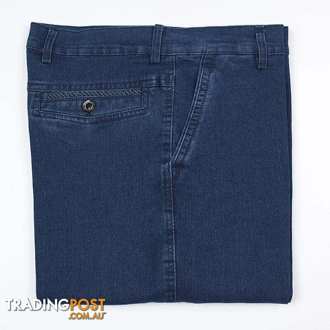 Afterpay Zippay Blue jeans / 30Stretch Slim Fit Men's Jeans Designer High Quality Classic Denim Pants Summer Baggy Jeans Men Fashion Elasticity