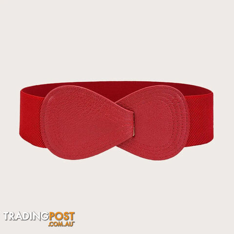  Red / 70cmWomens elastic waistband daily commuting dress decoration waist