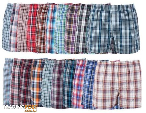 4XLClassic Plaid Men Boxer Shorts mens underwear trunks Cotton Cuecas Underwear boxers for male Mix Color 4 Pieces/Lot
