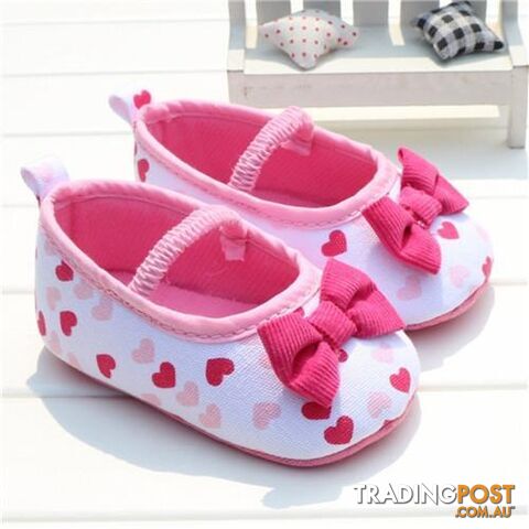  8 / 7-12 Monthsborn Baby Girls Flower Shoes Toddler Soft Bottom Kids Crib First Walkers Shoes
