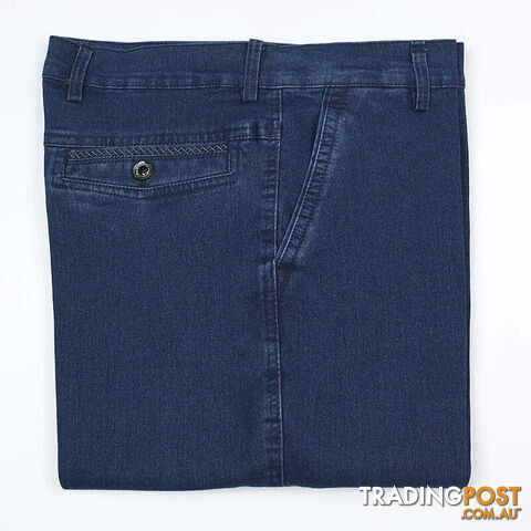 Afterpay Zippay Blue jeans / 36Stretch Slim Fit Men's Jeans Designer High Quality Classic Denim Pants Summer Baggy Jeans Men Fashion Elasticity