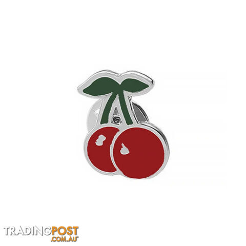 Afterpay Zippay Cherry 330 Style Fruit Vintage Brooch Watermelon Strawberry Enamel Pin Badge Cherry Brooches For Women Jewelry Men Accessories Pins Gift