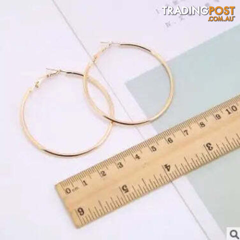 Afterpay Zippay Gold 5CMEarrings Charm Feast Exaggerated Geometric Round Shiny Circle Frosted Crystal Big Earrings Fashion Jewelry Women's New Design