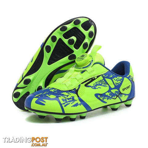 Afterpay Zippay Green FG Shoes / 29Kids Soccer Shoes FG/TF Football Boots Professional Cleats Grass Training Sport Footwear Boys Outdoor
