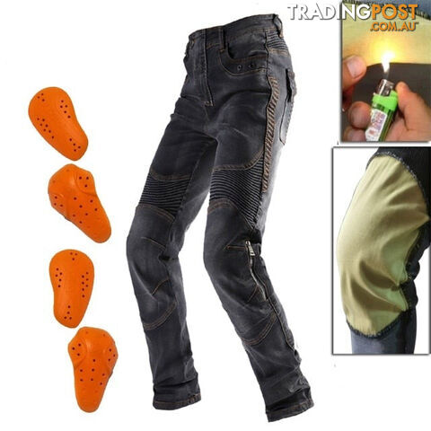  Hi-03 Black 106 / LMen Motorcycle Pants Motorcycle Jeans Protective Gear Riding Touring Black Motorbike Trousers Blue Motocross Jeans