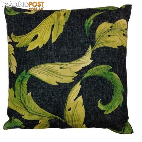 Cushion Leaf Green and Black 45x45cm - 800919