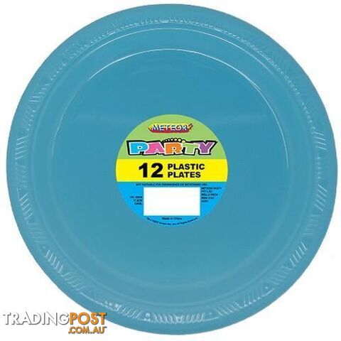 Powder Blue 12 x 18cm (7) Plastic Plates - 9311965320319