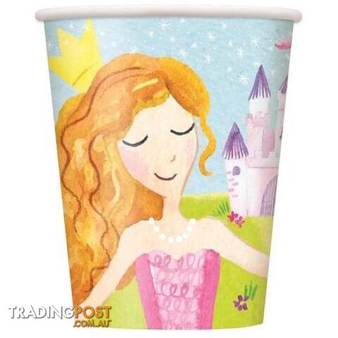 Magical Princess 8 x 270ml (9oz) Paper Cups - 011179583768