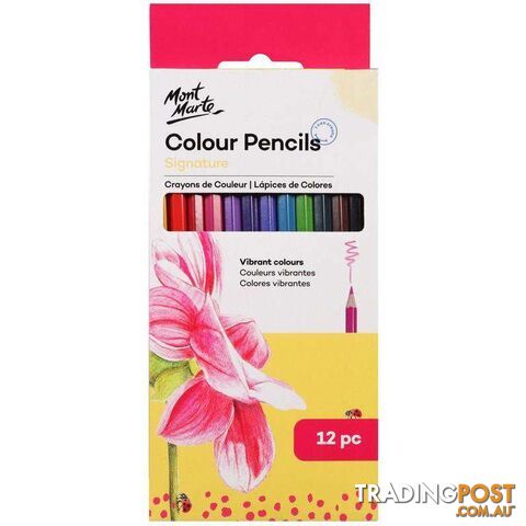 Mont Marte Colour Pencils 12pcs - 9328577020353