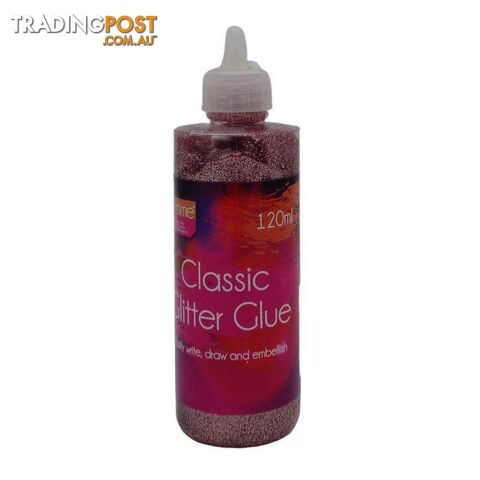 Metallic Glitter Glue Pink 120ml - 800290