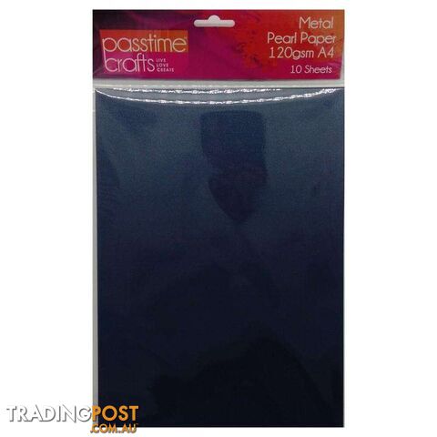 Metal Pearl Paper 120gsm A4 Blue 10 Pieces - 800314