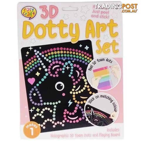 3D Dotty Art Set Assorted 6 Designs - 800673