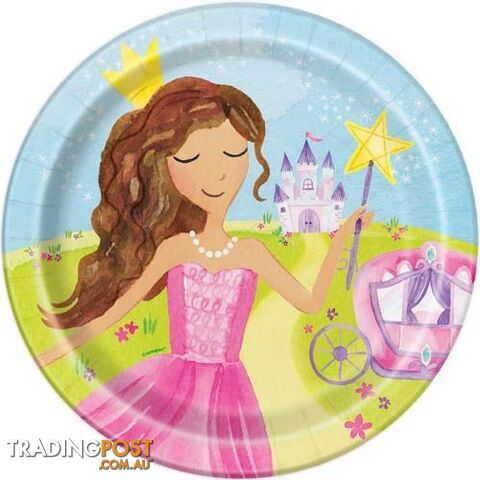 Magical Princess 8 x 23cm (9) Paper Plates - 011179583751
