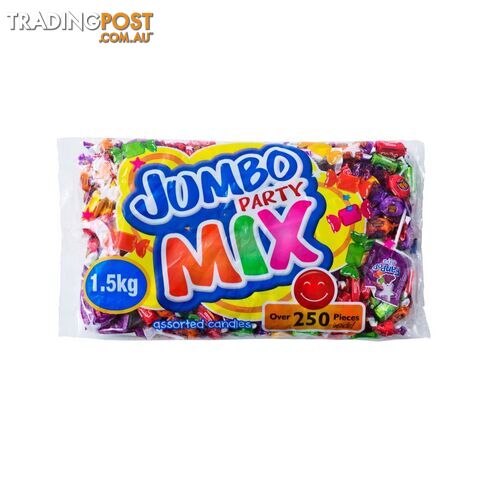 Jumbo Party Mix 1.5 Kg 300 pcs Asstd Candy - 9332875001099