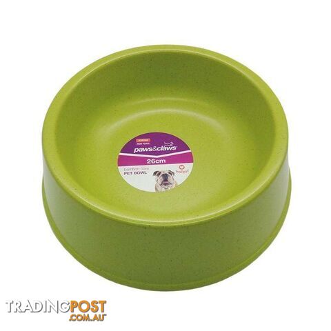Bamboo Fibre Pet Bowl Green 26cm - 800474