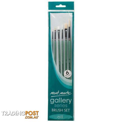 Gallery Series Oil Paint Brush Set 6pc - 9328577016806