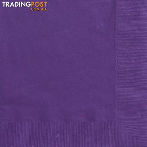 Deep Purple 20 Lunch Napkins - 011179033027