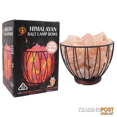 Zen Energy Himalayan Salt Lamp Bowl 3.5kg - 9328644076696