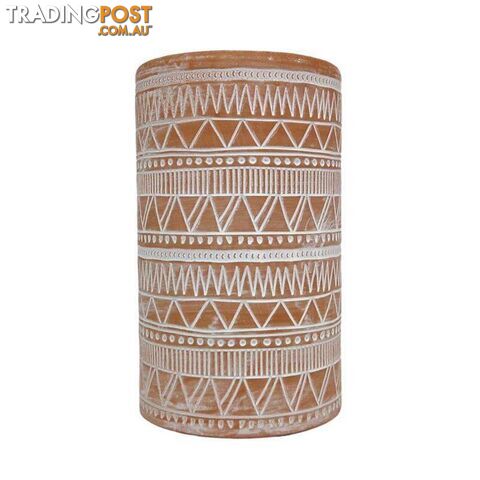 Tall Terracotta Pot Vase 13x21cm - 800375