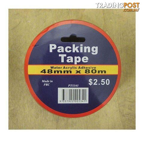 Packing Tape Clear- 48mm x 80m - 9337922005341