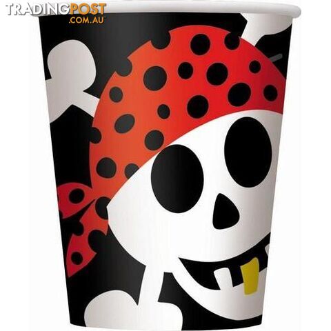 Pirate Fun 8 x 270ml (9oz) Cups - 011179404964
