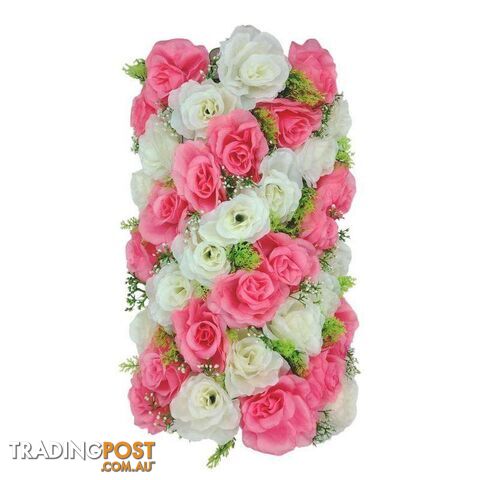 Artificial Flowers Rectangle Pink and White - 800405