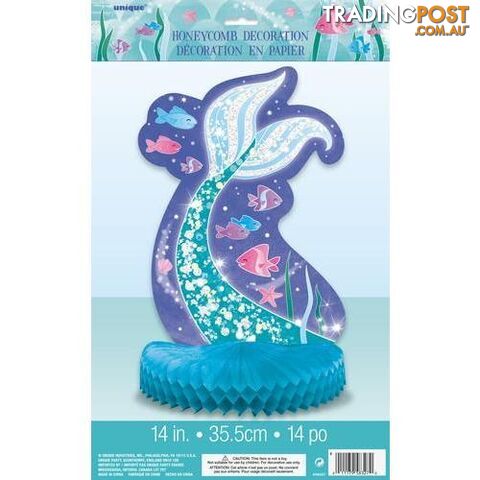 Mermaid Honeycomb Centrepiece 35cm (14) - 011179583270