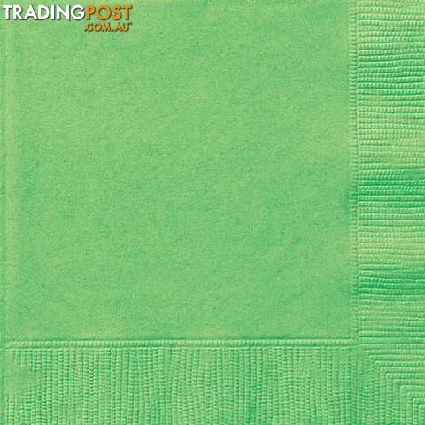Lime Green 20 Lunch Napkins - 011179313723