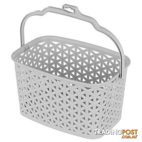 Wicker Design Peg Basket 22X15.5X12.5cm 4 Assorted Colours - 9340957084014