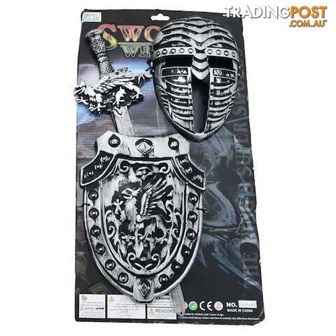 Knight Shield Sword and Mask Set - 9328644051105
